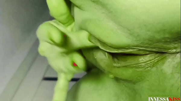 Big Green Woman Takes Off All Her Clothes thumbnail