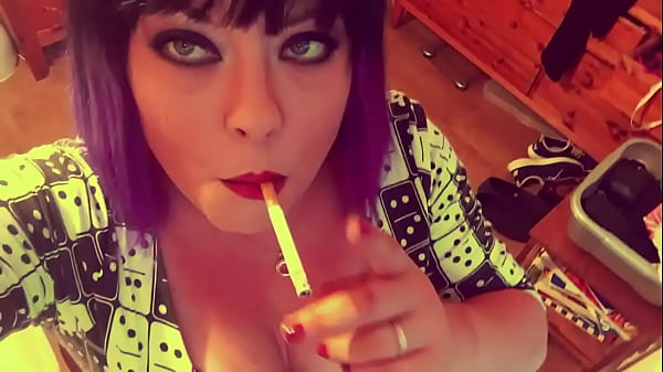 Play MP4 - BBW British Domme Tina Snua Lights A Cigarette With Matches With Dangles&comma; OMI's & Drifting