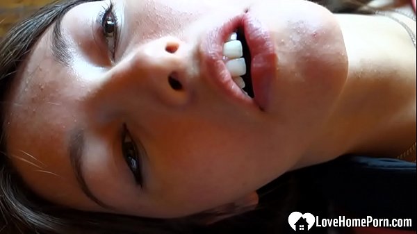 Cutie likes to pleasure herself while her man is recording the whole thing. 