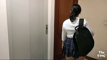 Nonton Student Neighbor Came To Solve Her Math Problems With My Big Cock thumbnail