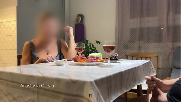 Nonton My Husband Jerking Hidden Front Of My Step Mom Under A Table During Their Talk. thumbnail