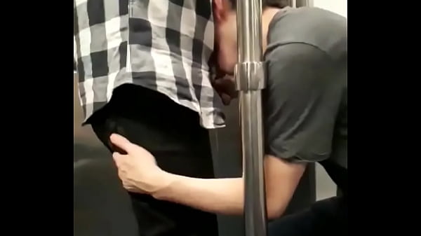 boy sucking cock in the subway 