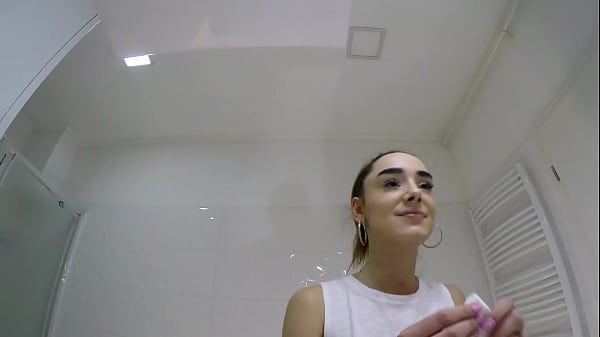 Petite Redhead Tight Pussy Hot And Sexy Amateur Girlfriend In The Bathroom Does Make Up With A Short White Tennis Skirt thumbnail