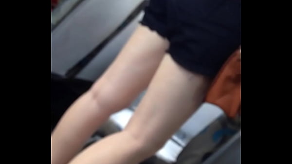 White teen with cute ass on bus