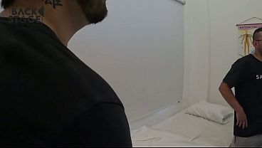 Blonde Colombian woman showing behind the of her porn BackstageClub KarenSleent
