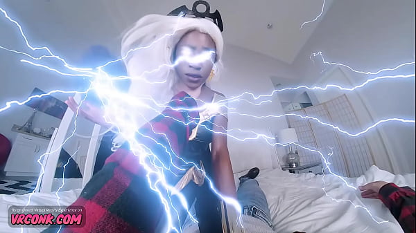 Vrconk X-men: Storm Cosplay By Ebony Babe - Hardcore Cowgirl Pov thumbnail