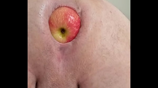 Two apples in ass