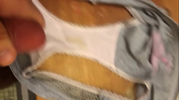 jerking off onto Diana&rsquo_s creamy panties