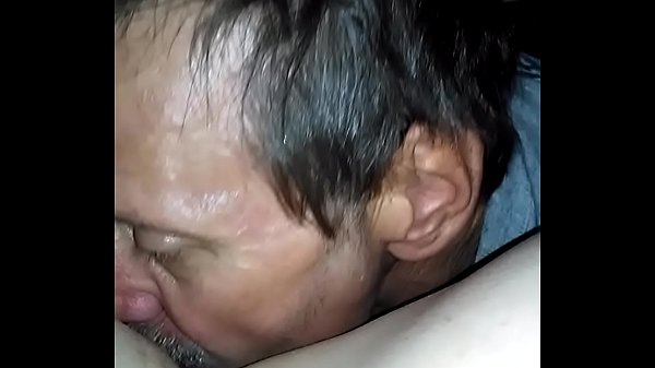 Licking shaved pussy