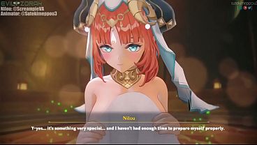 Recompensa de Creampie Profundo Danza del Templo de Nilou