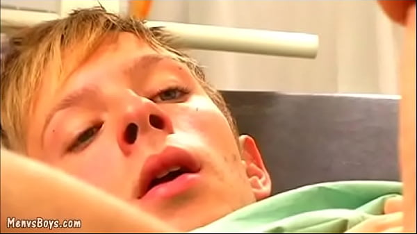 Horny gay doc seduces an adorable blond youngster 