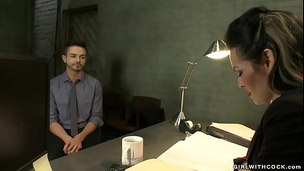 Corrupted Big Tits Brunette Shemale Agent Ts Foxxy Takes Advantage Of Guy Turk Mason Who Is Applied For Citizenship And Fucks His Throat In The Office thumbnail