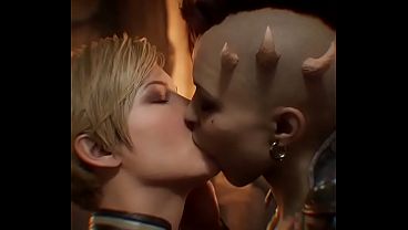 Cassie Cage x Sheeva lesbian (Mortal Kombat 11/ AI generated)