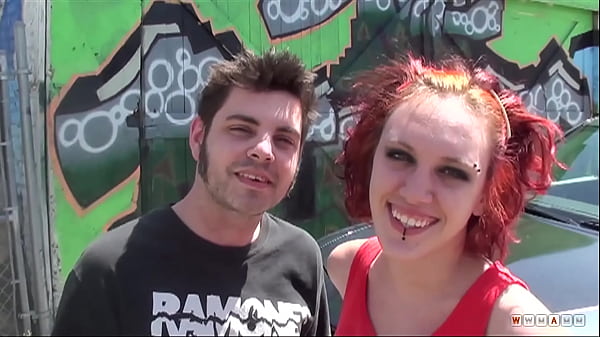 Pierced Redhead Rock The Cock In Public Wild thumbnail