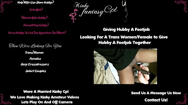 Wife Plays With Hubbys Cock With Her Feet thumbnail