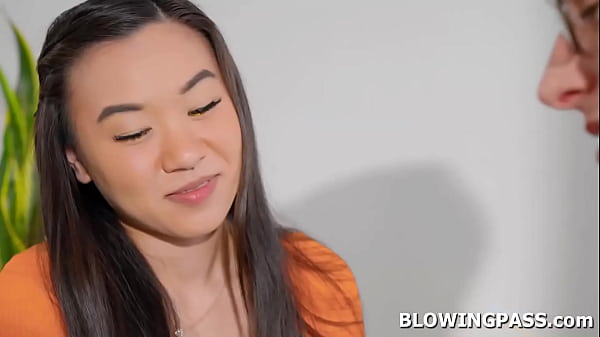 Teen Kimmy Kimm Is Flirting With Her Home Tutor.the Petite Asian Lets The Guy Suck Her Small Tits.in Return She Goes Down Deepthroating His Big Cock. thumbnail