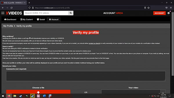 Verification video
