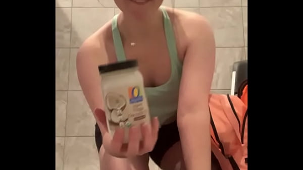 Public Bathroom Fucks Her Dildo thumbnail