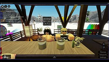 Nonton In A Music Party Girl Meets A Stranger And Makes A Really Tasty Oral Sex With Him| Roblox thumbnail