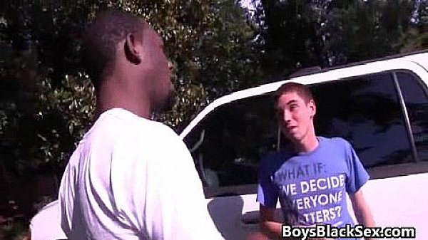 Blacks On Boys - Gay Hardcore Interracial Bareback Sex Video 16 thumbnail