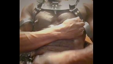 Big Cock Leather Nipplebate Deload