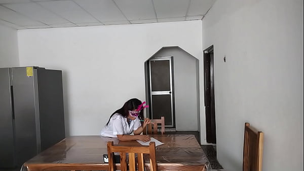 Nonton Perverted Female Student Seduces An Old Man While Having Breakfast At The Table. thumbnail