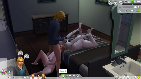 Sims4 Eire_Sky joins Hannahand Jimmy for oral threesome