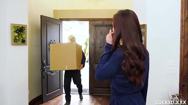 Aidra Fox Is Cock Hungry But Her Man Can't Please Her Anymore. The Horny Brunette Sees A Chance To Be Fucked By A Mover Guy And Does Not Mind Getting Caught While Her Pussy Gets Wrecked! thumbnail