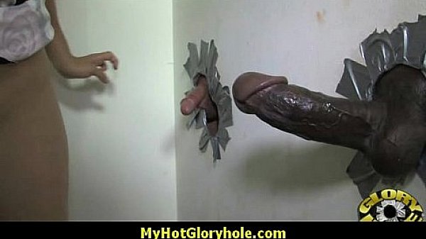 Horny Lady Enjoys Gloryhole Cocksucking Interracial 16 thumbnail