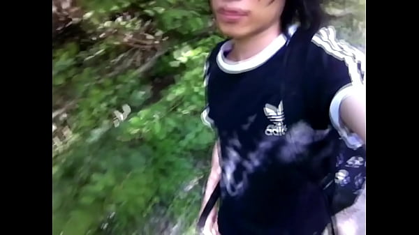 Gay Twink Pissing Outdoors And Walking Sexy In The Forest thumbnail
