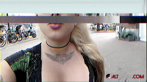 Crazy Inked Up Blonde Is Giving Herself A New Tattoo Then Masturbates With Her Toy thumbnail