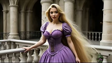 Nonton Tangled Princess Rapunzel: Deep Anal Obsession thumbnail