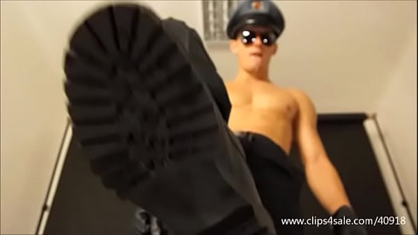 DOMINANT COP TRAPLES AND SPITS AT SLAVE – 094