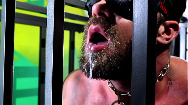 Caged, Blindfolded, and face fucked