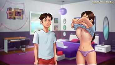 Stepbro Fucking Stepsister'_s Pussy and Cum INISDE Pussy, Creampie Inside Tight pussy - Summertime Saga 44 By DarkCookie - 3D Porn Game
