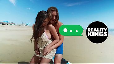 REALITY KINGS - Kira Noir And Jada Kai&rsquo_s Bikini Play Turns Into Oiled Booty Licking, Toys, And Hot Scissoring