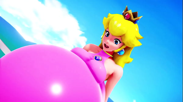Sexy bowsette fucks peach until she pops 