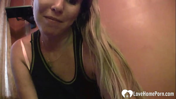 Blonde Stripps Slowly And Shows Her Big Boobs thumbnail