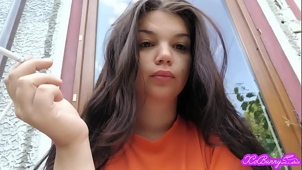 Brunette Smoking Outdoor thumbnail