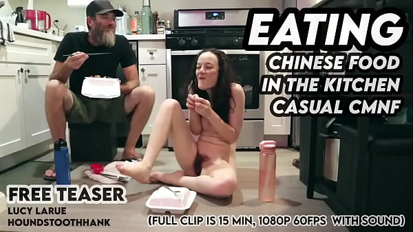 Play MP4 - Eating Chinese Food in the Kitchen Casual CMNF