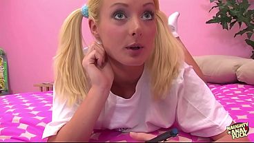 An 18 year old lemon blonde romantically envisions engaging in doggy style anal intercourse with her lover 