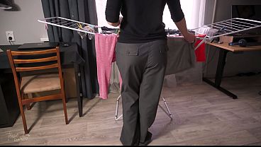 Nonton Embarrassed Naked Wife Situation At Home thumbnail