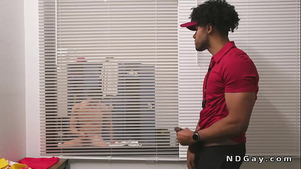 Black Coach Tony Genius Caught Football Player Cameron Neuton Masturbate In Locker Room Then Took Him In The Office And Gave Him Rimjob thumbnail