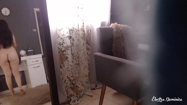 Spying On The Hot Neighbor Getting Ready To Go Out thumbnail