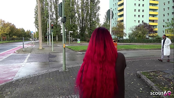 Nonton German Redhead Teen Bitch Dani Luve With Big Natural Saggy Tits Seduce Police Officer To Fuck Her Without Condom thumbnail