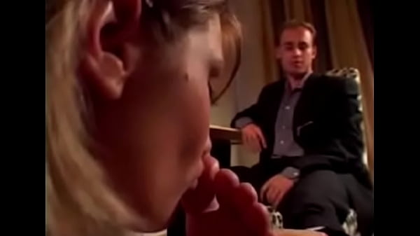 hot girl licks male feet