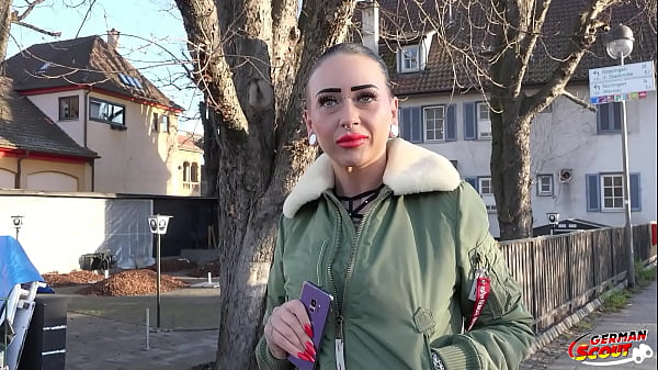 German Scout - Tiny Tattooed Girl Pickup And Raw To Squirt Sex At Model Job thumbnail