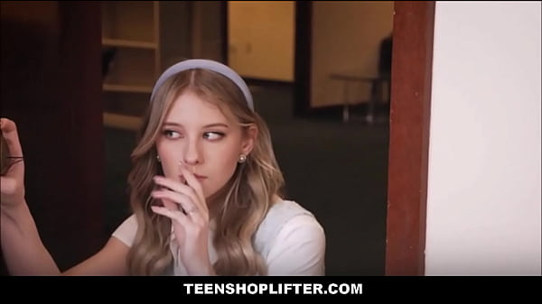 Teenshoplifter - Tiny Blonde Teen Find A Vhs Tape Of Cute Black Teen Caught Shoplifting Getting Fucked By Security Guard & Masturbates To It thumbnail