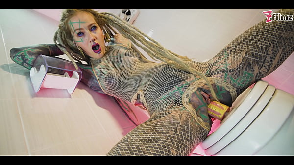 Alternative Tattoo Model Solo Piss Action - Anal Toy Masturbation, Pee Fetish, Dreads thumbnail