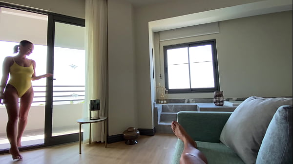 Step sister pov fuck during vocations in hotel room hot cum in mouth 